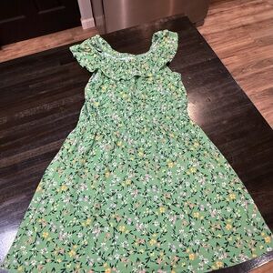 The Children's Place Green Floral Dress